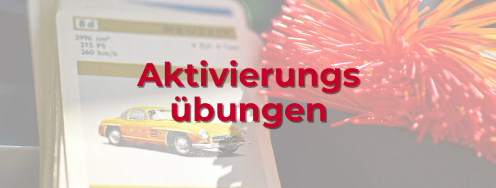 Beispiele für Aktivierungsübungen: Karten und Kosh Ball