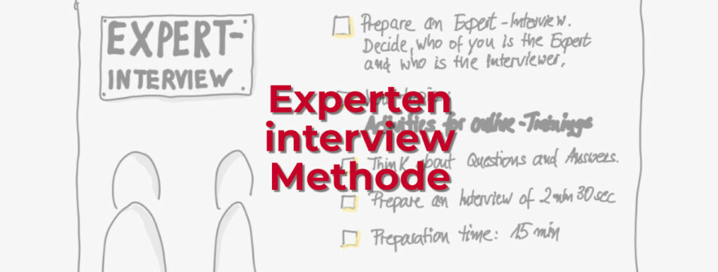 Das Experteninterview als Methode für ein Online Training