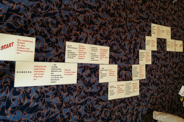 Methode Domino als Wiederholung im Training