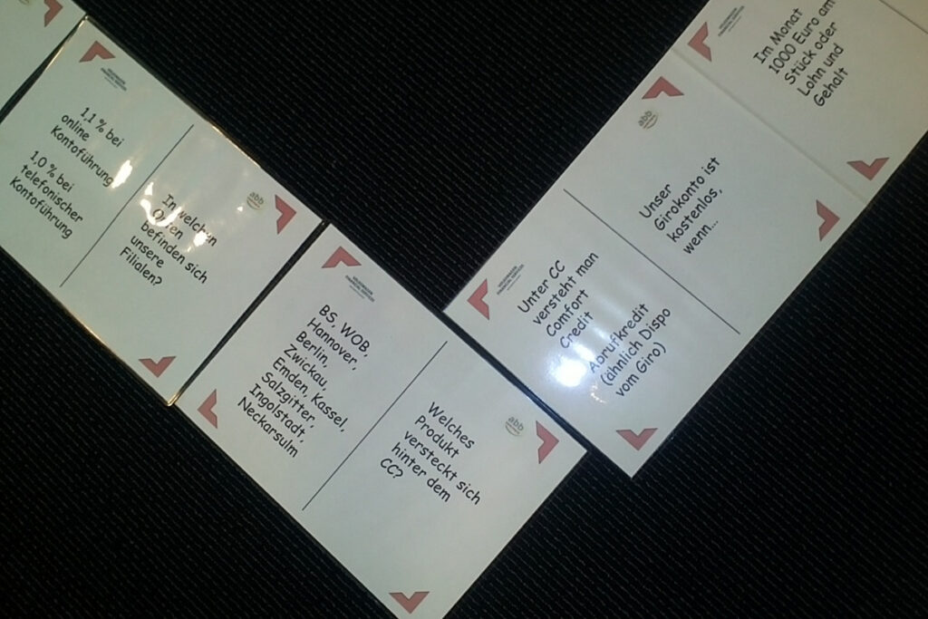 Methode Domino als Einsatz im Training für Informationsverarbeitung