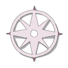 Das Bild zeigt ein stilisiertes Kompass-Symbol mit acht Spitzen. In der Mitte befindet sich ein schwarzer Punkt, von dem die einzelnen Richtungen ausgehen. Der Kompass ist in hellen Farben gestaltet und wirkt klar, ausgewogen und orientierungsgebend. Die einfache Darstellung lenkt den Blick auf das Wesentliche: Richtung finden und den eigenen Weg bewusst gestalten. Das Motiv passt gut zum Thema NLP Ausbildung Selbstführung im Fokus. Es verdeutlicht, wie Menschen lernen können, ihre Gedanken, Gefühle und Handlungen bewusster zu steuern. Der Kompass symbolisiert die innere Orientierung, die dabei hilft, persönliche Ziele klarer zu erkennen, Entscheidungen sicherer zu treffen und den eigenen beruflichen und persönlichen Weg aktiv zu gestalten.